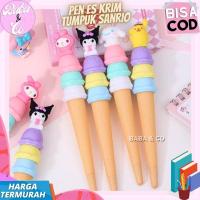 ราคา SANRIO ICE CREAM PEN SANRIO CUTE UNIQUE STACKED ICE CREAM PEN SANRIO ICE CREAM STACKING GEL PEN (43455726525)