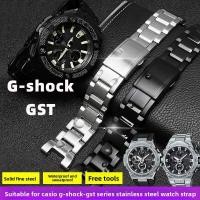 ราคา Casio G-Shock GST-B100 GST-W300 GST-S120 Stainless Steel Bracelet-Heavy-Duty Metal Band Replacement" (41818345691)