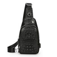 ราคา กระเป๋าสะพายข้างผู้ชายลาย CROCODILE SKIN – BEE GEE DCN (24447178259)