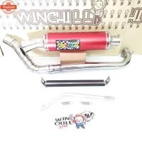 ราคา ZERN ท่อสูตร แพร่ แป๊ ทรงท่อโยชิ WAVE100s box เวฟ100s ubox ท่อz ทรงท่อโยชิมูระ อะไหล่แต่งเวฟ100 สีแดง (41812586852)