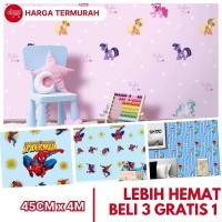 ราคา กระดาษติดผนังห้องนอนเด็กผู้ชายลายตัวละคร วอลเปเปอร์สติ๊กเกอร์ Blue Spiderman DECOMICAL COMBO (57950795244)