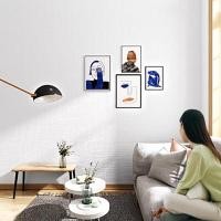 ราคา Saleพร้อมส่งวอลเปเปอร์ติดผนัง 3D ลายอิฐสีขาว วอลเปเปอร์มีกาวในตัว กันน้ำและกันความชื้นในห้องนอน เช็ดทำความสะอาดง่าย (22519284101)