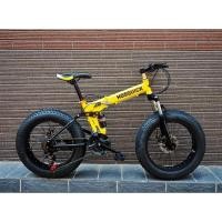 ราคา จักรยานล้อโตพับได้มีโซ็คหน้า+หลัง เกียร์21สปีด (7070273971)