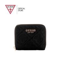 ราคา GUESS กระเป๋า รุ่น QL9658137 ADELASIA SLG SMALL ZIP AROUND สีดำ (27237987612)