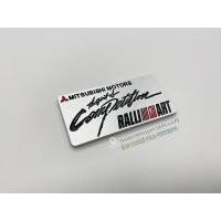 ราคา Mitsubishi Ralliart The Spirit Of Competition แผ่นเหล็ก ตราสัญลักษณ์ โลโก้ Mitsubishi Motors Evolution Lancer Mivec (16294767452)