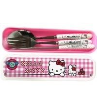 ราคา KITTY ชุด ช้อน ส้อม ตะเกียบ สแตนเลสอย่างดี น่ารัก ลาย คิตตี้ b HELLO KITTY PINk sq พร้อมกล่อง สวยงาม PMYL (4577709990)