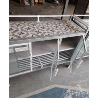 ราคา ตู้ครัวอลูมิเนียม TOP กระเบื้อง / โครงเหล็ก แผ่นหลัง แผ่นข้าง หน้าบานอลูมิเนียม (3465765194)