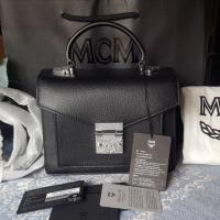 ราคา Patricia Satchel in Gained Leathers Black (7546081103)