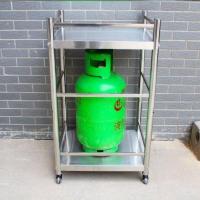 ราคา ชั้นวางสแตนเลสพร้อมรั้วล้อเตาถังแก๊สชั้นวางเตาแก๊สชั้นสองชั้นห้องครัวมือถือรถเข็น (40971762398)