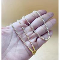 ราคา สร้อยเม็ดมะยมทองคำขาว2สลึง แบบเล็กๆ งาน2.5มิล 18-24นิ้ว (41905054251)