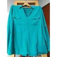 ราคา เสื้อคอวีเชิ้ต SONOMA สีเขียว Made in Phlippines แขนยาว(มือสองสภาพดี) (4079191132)