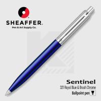ราคา ปากกาลูกลื่น Sheaffer Sentinel 321 BP 0.7มม. Chrome / Royal Blue (42151627976)