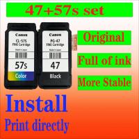 ราคา Canon PG 47 ตลับหมึก CL 57S ตลับหมึก PG47 CL57 สําหรับ Canon Pixma E400 477 480 470 270 410 460 (18795621592)