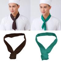 ราคา Exhila ผ้าพันคอครัวมีสไตล์สําหรับโรงแรมและร้านอาหาร Chefs Uniform Neckerchief Scarf (44501237813)