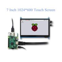 ราคา 7 นิ้วหน้าจอแสดงผล LCD 1024x600 Ultra HD จอแสดงผลหน้าจอสัมผัสแบบ Capacitive สําหรับ Raspberry Pi (26879519821)