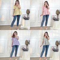 ราคา จิอุน เบบี้ดอลล์ลายสก็อตสีพาสเทล | ZARA PLAID BLOUSE | เสื้อตัวในผู้หญิง | โซอี้ ท็อป (13725976022)