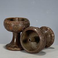 ราคา ตะเกียงน้ํามันสมัยเก่าโบราณย้อนยุคสมัยเก่าผู้ถือโคมไฟพระพุทธรูปโบราณสินค้าเก่าบรอนซ์เก่าเครื่องประดับวัตถุเก่าคู่เชิงเทียน4.1 (41963085411)