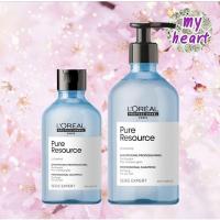 ราคา Loreal Pure Resource Shampoo 300/500 ml แชมพูสำหรับลดความมันบนหนังศีรษะ และเส้นผม (12285964572)