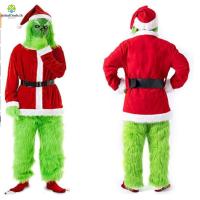 ราคา ชุดแต่งกาย Grinch สีเขียว, หมวกอนิเมะและหน้ากากแฟนซี พร้อมถุงมือคริสต์มาส (49801315265)