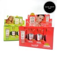 ราคา {12หลอด} Karite UV Protect Sunscreen Cream ครีมกันแดด ปรับสีผิว ปกป้องผิวจากแสงแดด SPF60 no.68060 (43251083714)