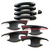 ราคา REVO รีโว้ เบ้ากันรอย ครอบมือจับ รุ่น4ประตู สีดำโลโก้แดงs (7337447384)