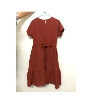 ราคา เดรสผ้าฝ้ายธรรมชาติ สีอิฐ (6040918511)