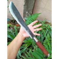 ราคา มีดมาเชเต้ Machete มีดสปาต้า มีดควาญ มีดเหน็บ มีดเดินป่า มีดแคมป์ 13” Sup9 ตีร้อนชุบแข็ง ผิวไฟ ด้ามประดู่ คอ และท้ายเลส (25763361423)