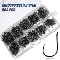 ราคา ชุดตะขอเหล็กคาร์บอน 100/500 ชิ้น สำหรับปลาคาท์ฟ/ปลาทะเล/ตกปลาบนฝั่ง (27543443513)