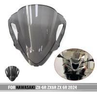 ราคา Motorcycle Accessories Windshield For KAWASAKI ZX-6R ZX 6R ZX6R 2024 Front Windshield Windscreen Ba (53702407012)