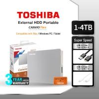 ราคา Toshiba External HDD (1-4TB) USB 3.2 SuperSpeed, รุ่น (Canvio Flex) ฮาร์ดดิสพกพา (5969716523)