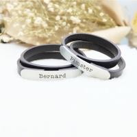 ราคา ข้อมือหนังแท้ สลักชื่อฟรี (453454417)