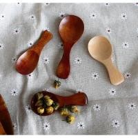 ราคา ขนาดเล็กขนาดเล็กที่เรียบง่ายทารกช้อนขนาดเล็กสไตล์ญี่ปุ่นสีทึบโลตัสไม้เด็กช้อนนมผงช้อนไม้ขนาดเล็ก (26742903397)