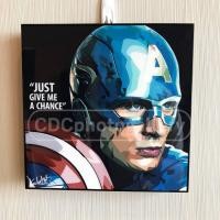 ราคา รูปภาพติดผนัง กัปตันอเมริกา รูปผนังขายดีอันดับ 1 - Captain America Marvel พร้อมแขวนติดตั้ง รูปภาพติดผนัง(ขนาด10"x10") (1268882544)