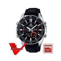 ราคา Casio Edifice (ประกัน CMG ศูนย์เซ็นทรัล1ปี) นาฬิกาข้อมือสุภาพบุรุษ 2 ระบบ สายหนังสีดำ รุ่น EFV-C100L-1AV (6024168290)