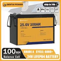 ราคา GENTAI POWER แบต 24v 100ah LiFePo4 แบตเตอรี่ 12V 100AH/12AH/30AH/50AH Built in BMS แบตลิเธียม Lithium Solar Battery (27526682254)