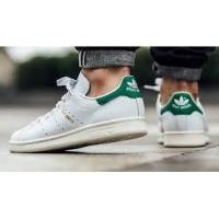 ราคา รองเท้าผ้าใบ Adidas Originals Stan Smith Vintage White Green ของแท้ 100% (451397845)