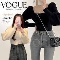 ราคา Vogueพร้อมส่ง เสื้อไหมพรมแขนยาว สีพื้นผ้านิ่ม เรียบหรูใส่สบาย ยืดกำลังดี (33CX32) -C (41471868482)