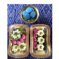 ราคา ถาดน้ำชาทองเหลืองทรงอานม้า แกะลาย เครื่องทองเหลือง สภาพ: ใหม่ (2287830983)