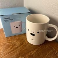 ราคา [แก้ว Miniso] แก้วน้ำลายมินิโซ ลายหมี We Bare Bears Ceramic Mug (28915755912)