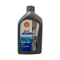 ราคา น้ำมันเครื่อง มอเตอร์ไซค์ สังเคราะห์แท้ 100 % SAE 10W-40 SHELL ADVANCE ULTRA ปริมาณ 1 L (43171981150)