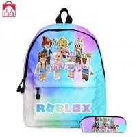 ราคา ROBLOXRob Le Si Game กระเป๋านักเรียนนักเรียนประถมและมัธยมกระเป๋าเป้เด็กกระเป๋าเป้สะพายหลัง 6J1W (22188185063)