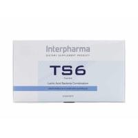 ราคา TS6 Probiotic Interpharma ที เอส ซิกซ์ โปรไบโอติก แลคติกแอซิด แบคทีเรียผสม 6 ชนิด 1 กล่อง (45 ซอง) (3841872389)
