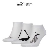 ราคา PUMA SOCKS - ถุงเท้าสำหรับรองเท้าผ้าใบ PUMA สไตล์ยูนิเซ็กซ์แพ็ค 3 คู่ สีขาว - 93569501 (19394921630)