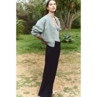 ราคา H&M(เอชแอนด์เอ็ม) ผู้หญิง กางเกงเทเลอร์ขายาวทรงกว้าง 1230818_2 (29974234451)