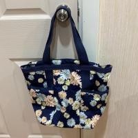 ราคา กระเป๋า le sportsac medium addison tote สีน้ำเงินลายดอก (3706366600)