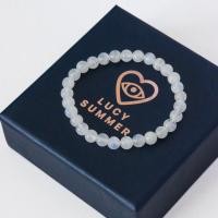 ราคา LUCY SUMMER กำไลข้อมือหินแท้ Moonstone 6 mm Premium (รับประกันหินแท้ 100%) (25487280787)