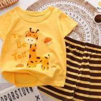 ราคา ชุดเด็ก เสื้อกางเกงเด็ก เซ็ต2ชิ้น แขนสั้นขาสั้น เสื้อผ้าเด็ก (25707916047)