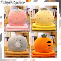 ราคา Partybabyshop หมอนผ้าห่ม นาโน ลายผลไม้ สอดมือได้ หมอนซุกมือ ผ้าห่มนาโน (4350755590)