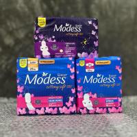 ราคา โมเดส ผ้าอนามัย ไม่มีปีก 20 ชิ้น / มีปีก 16 ชิ้น / กลางคืน มีปีก 10 ชิ้น Modess Sanitary Pads Non-Wings Cottony Soft (43717836627)
