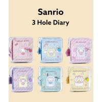 ราคา [Sanrio] สมุดโน้ตไดอารี่ ลาย KITTY Cinnamoroll My Melody Kuromi Pochacco Pompompurin 3 รู (25858743166)